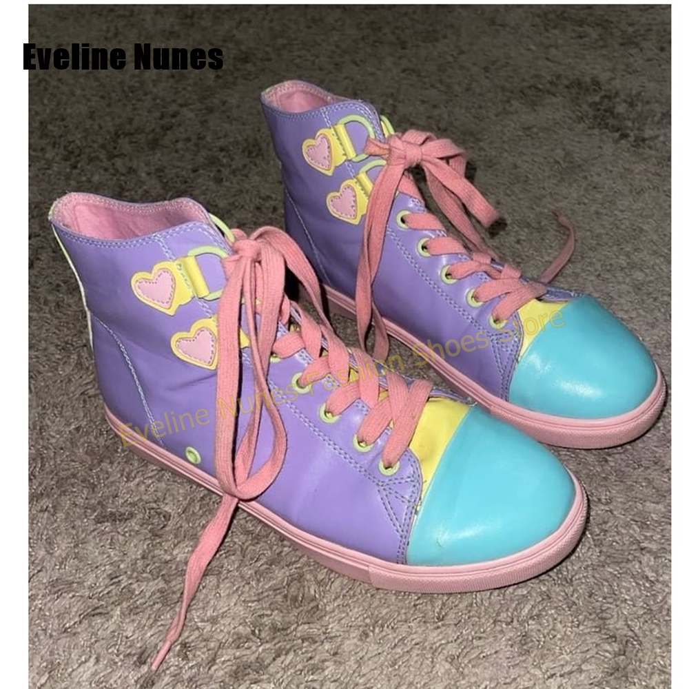 Women'S Heels - Y2K Girl Sweet High Top Sneakers