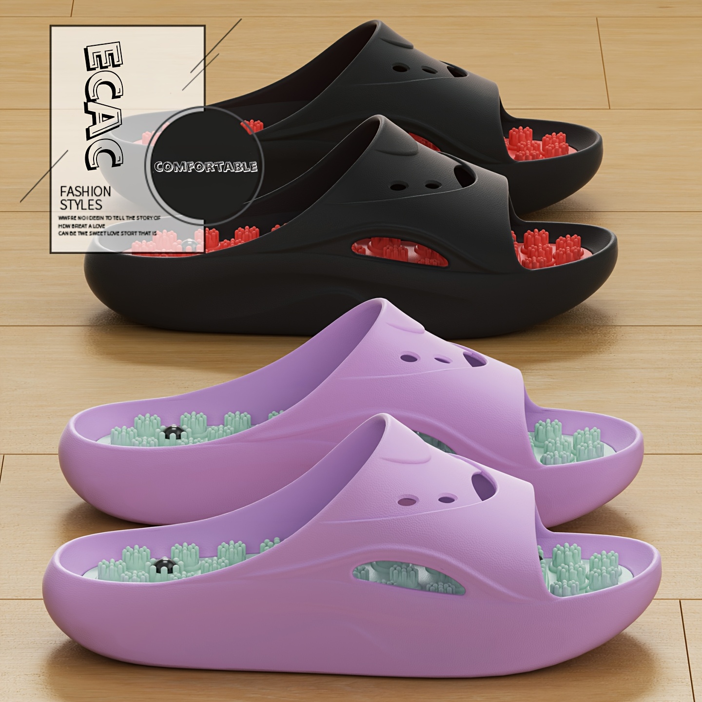 Women'S Shoes To Men'S Size - Women Men EVA Massage Slippers Thick