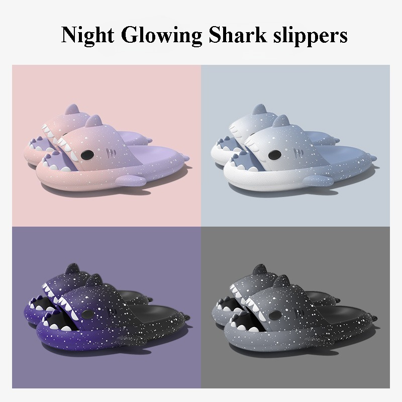 Women'S Shoes To Men'S Size - Cute Cartoon Shark Slippers For Women