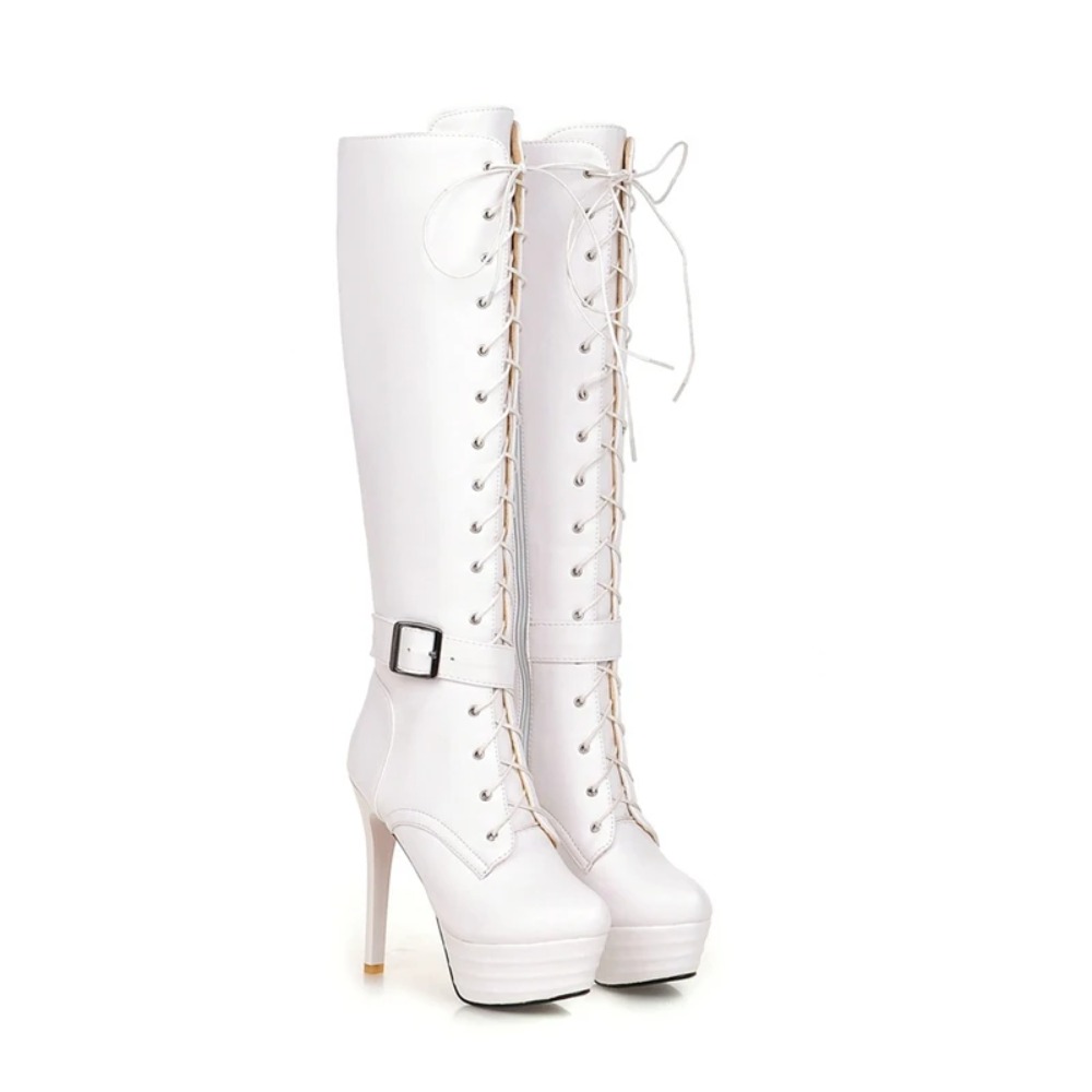 Zip Up Boots Short - Knee High Boots Womens Botas Mujer