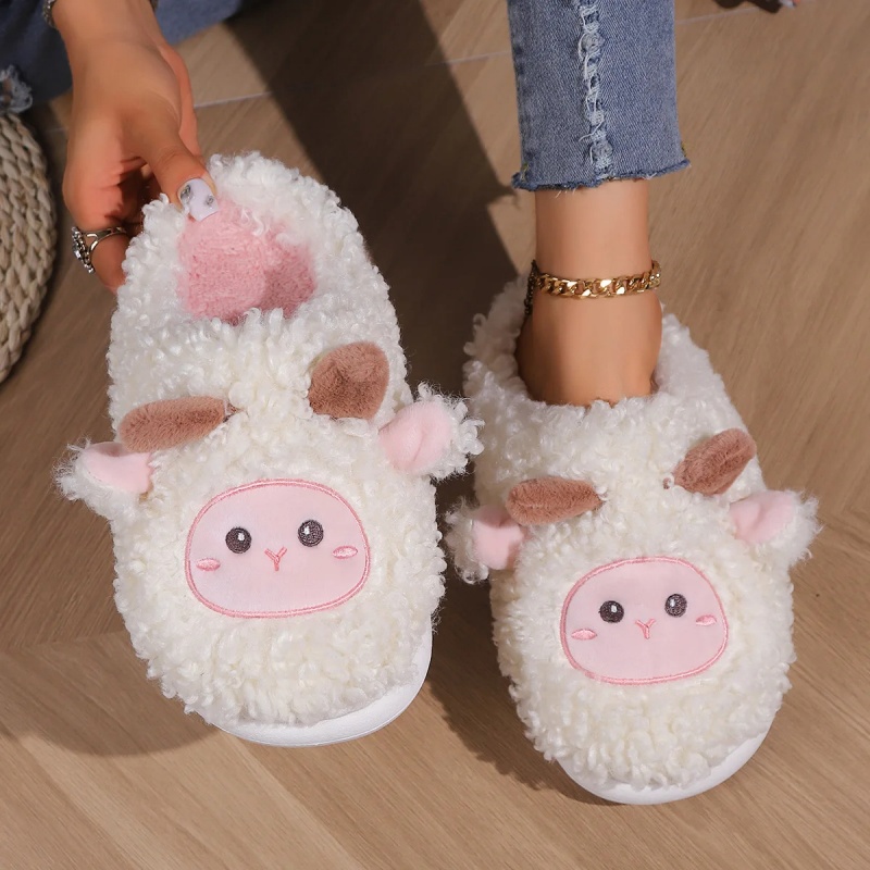 Women'S Shoes To Men'S Size - Winter Lovely Little Sheep Slippers For