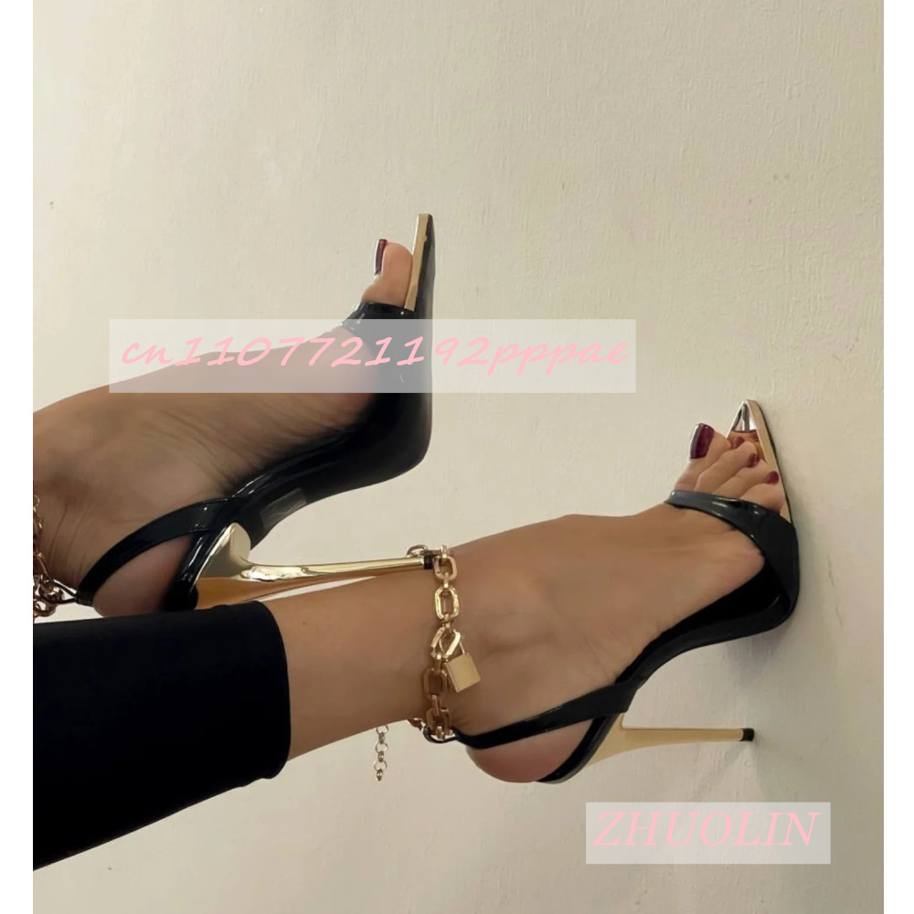 Women'S Metal Pointed Black Hi - Kids Shoes Women 评论和价格