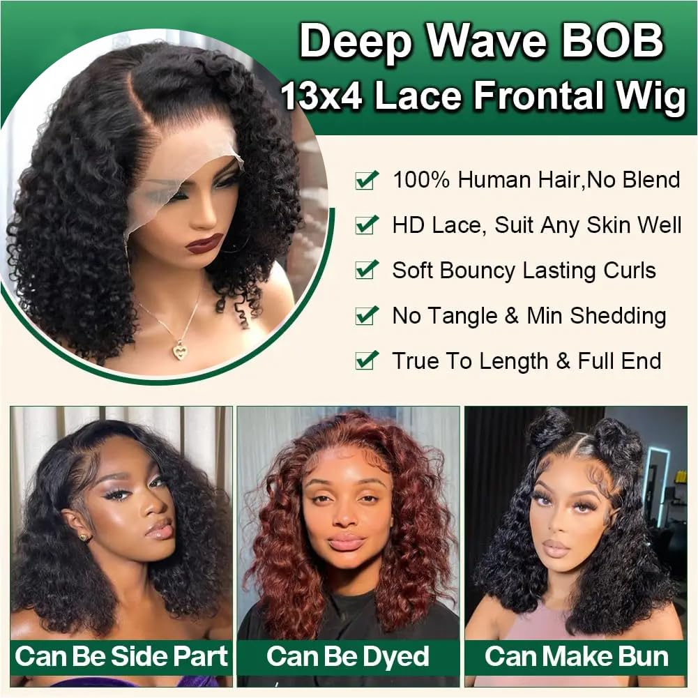 14inch Water Wave Bob Wig Huma - Women'S Shoes Bobs 评论和价格