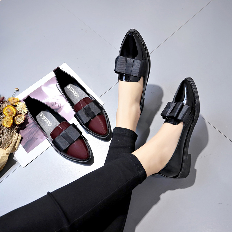 Black/ Wine Red Patent Leather - Women'S Heels 评论和价格