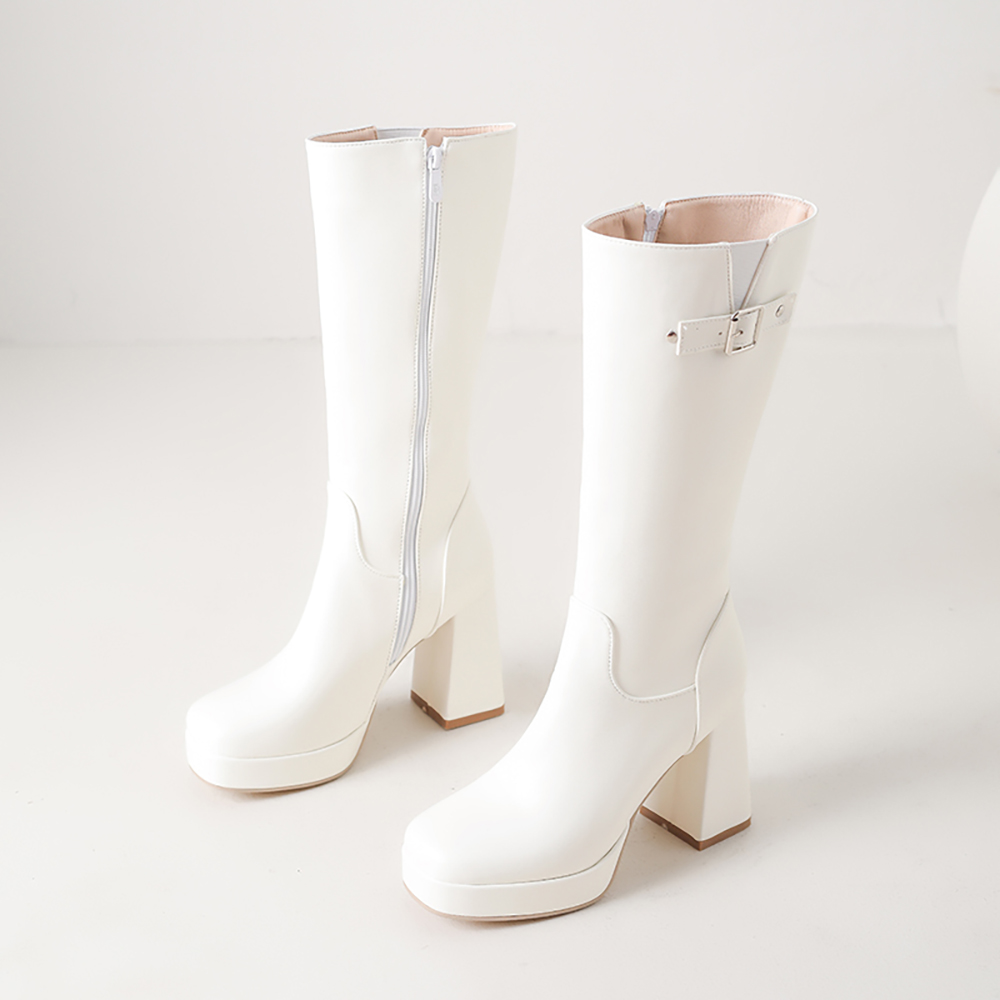2026 Winter Sexy Women Knee Hi - Zip Up Boots Short 评论和价格