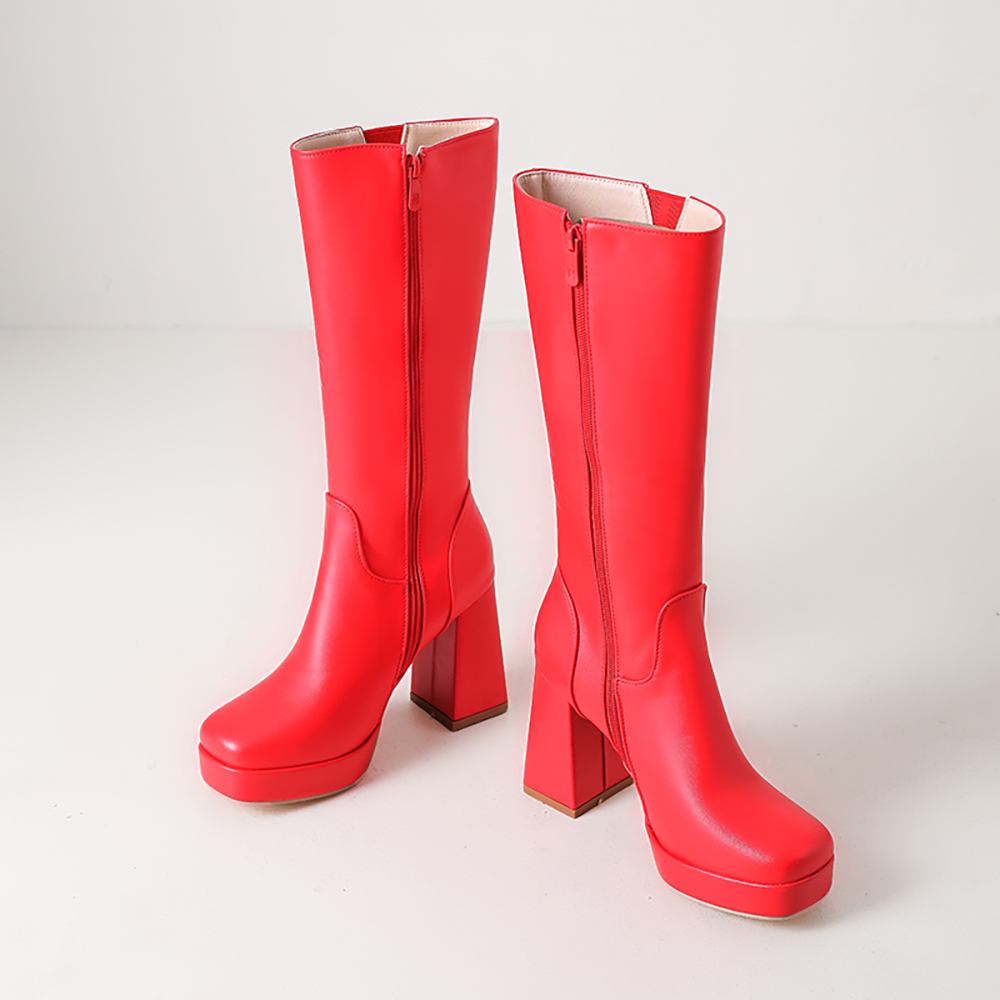 2026 Winter Sexy Women Knee Hi - Zip Up Boots Short 评论和价格