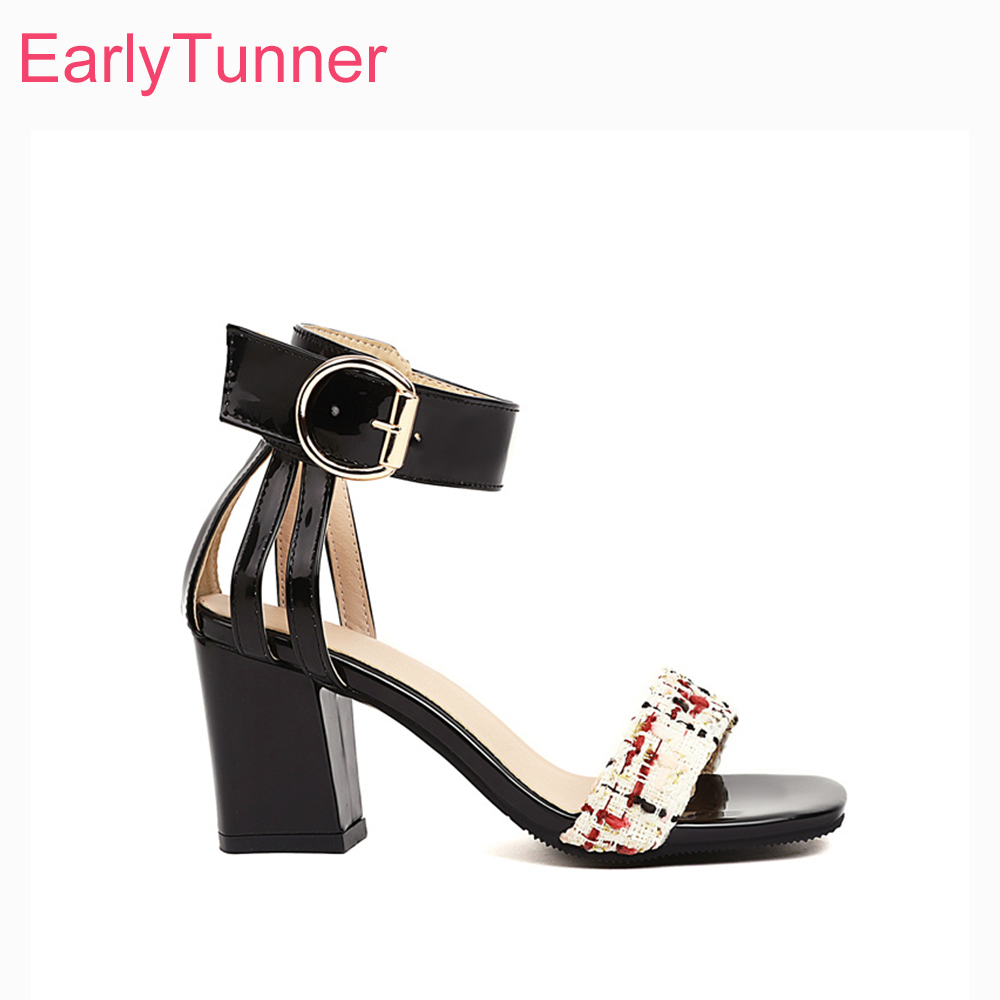 2026 Summer Tweed Ankle Strap  - Women'S Shoes Size 12 评论和价格