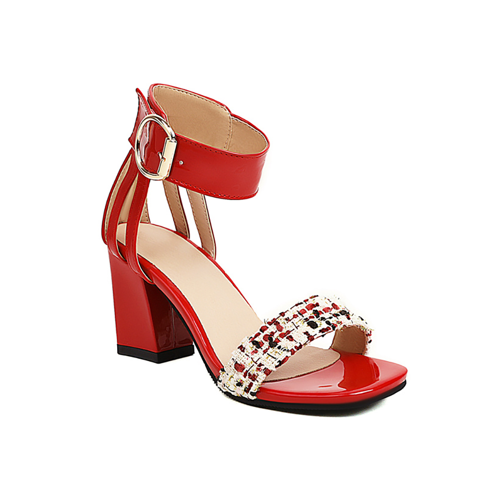 2026 Summer Tweed Ankle Strap  - Women'S Shoes Size 12 评论和价格