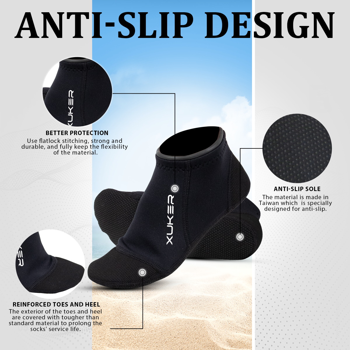 Men's Women's 3mm Neoprene Soc - Women'S Shoes Neuropathy 评论和价格