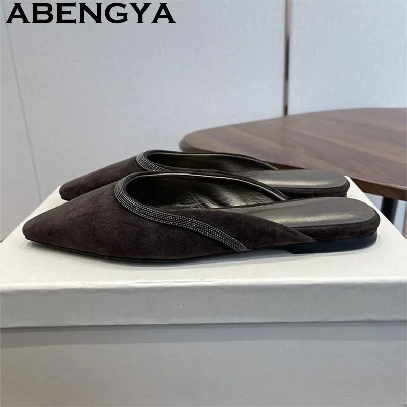 High Quality Suede Leather Poi - Kids Shoes Women 评论和价格