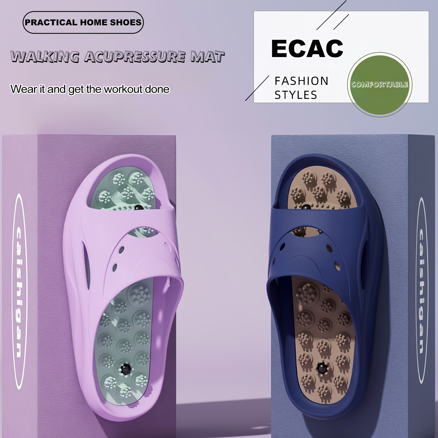 Women Men EVA Massage Slippers - Women'S Shoes To Men'S Size 评论和价格