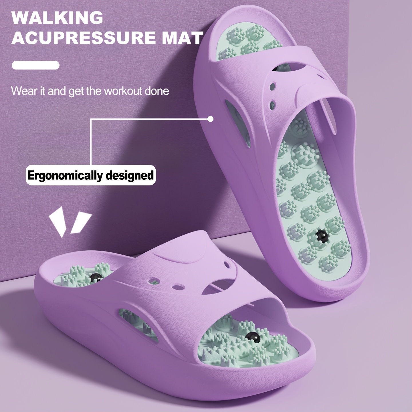 Women Men EVA Massage Slippers - Women'S Shoes To Men'S Size 评论和价格