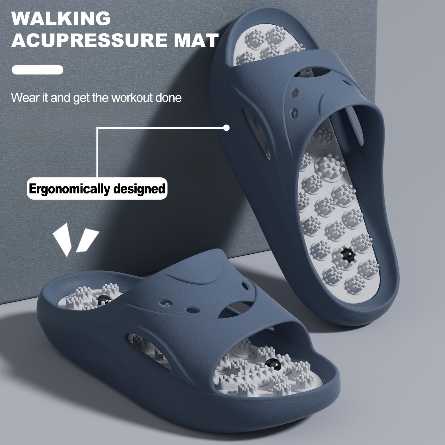 Women Men EVA Massage Slippers - Women'S Shoes To Men'S Size 评论和价格