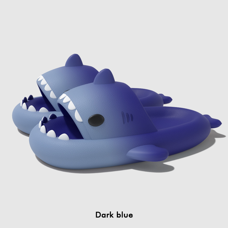 Cute Cartoon Shark Slippers Fo - Women'S Shoes To Men'S Size 评论和价格