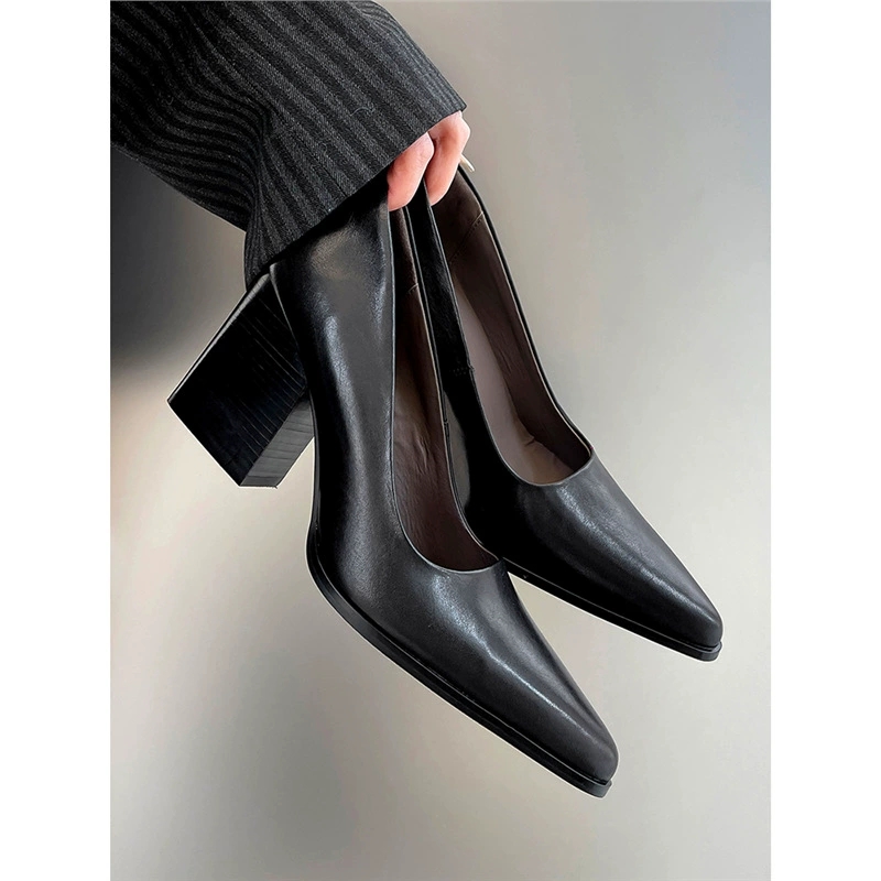 2026 Basic Concise Women Pumps - Court Heel Pointed 评论和价格
