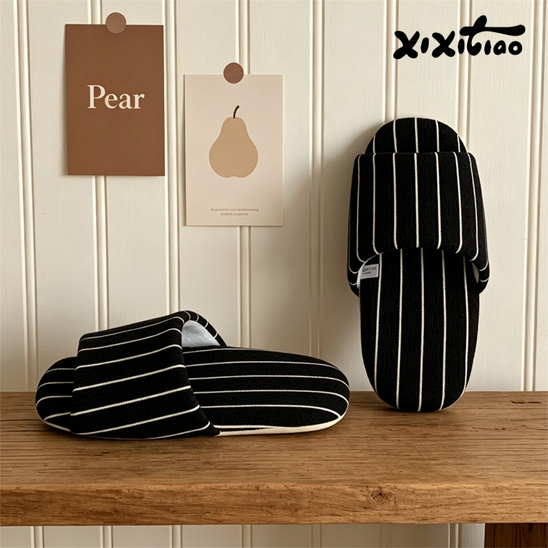 XIXITIAO Stripe Indoor Slipper - Women'S Shoes To Men'S Size 评论和价格