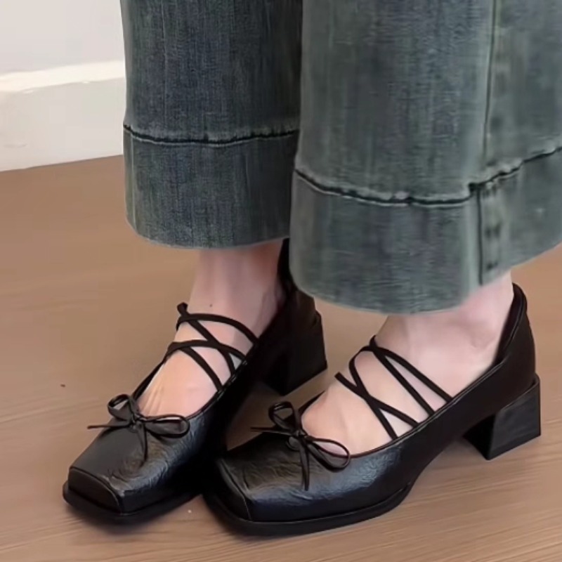 Single Shoes Fashion New Squar - Women'S Shoes Size 12 评论和价格