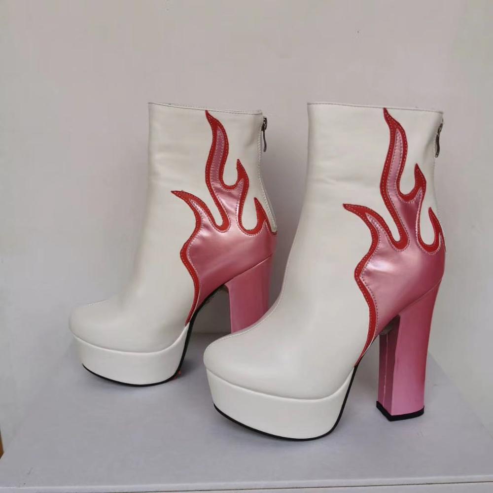 Olomm Fashion Women Platform A - Zip Up Boots Short 评论和价格