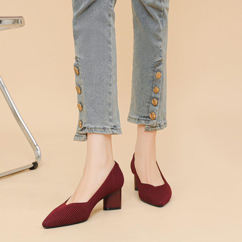 Princess High Heels Women Chun - Court Heel Pointed 评论和价格
