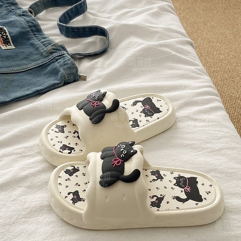 Printting Cute Bear Women Slip - Women'S Shoes To Men'S Size 评论和价格