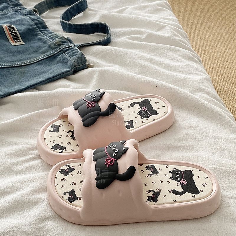 Printting Cute Bear Women Slip - Women'S Shoes To Men'S Size 评论和价格