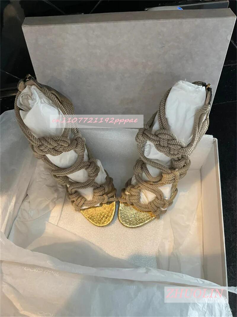 Female Braided Rope Open Toe S - Kids Shoes Women 评论和价格