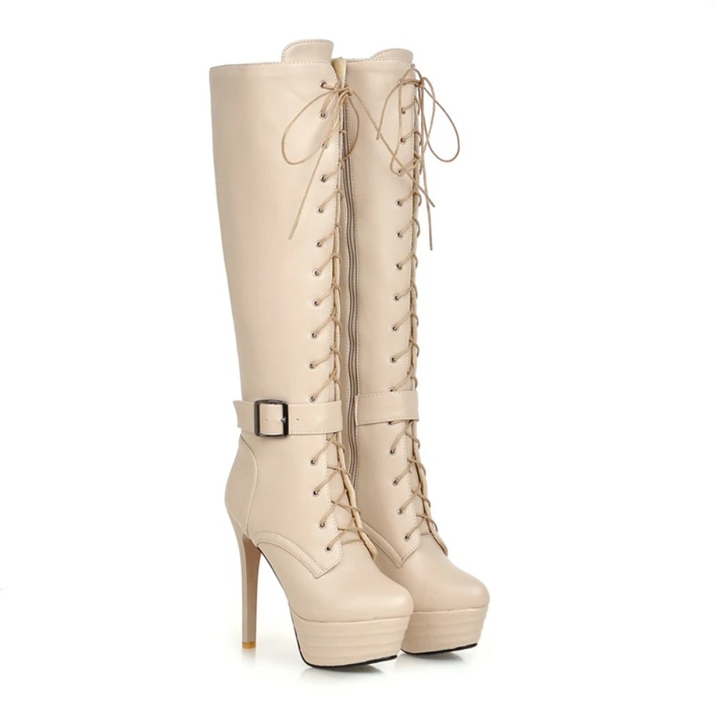 Knee High Boots Womens Botas M - Zip Up Boots Short 评论和价格