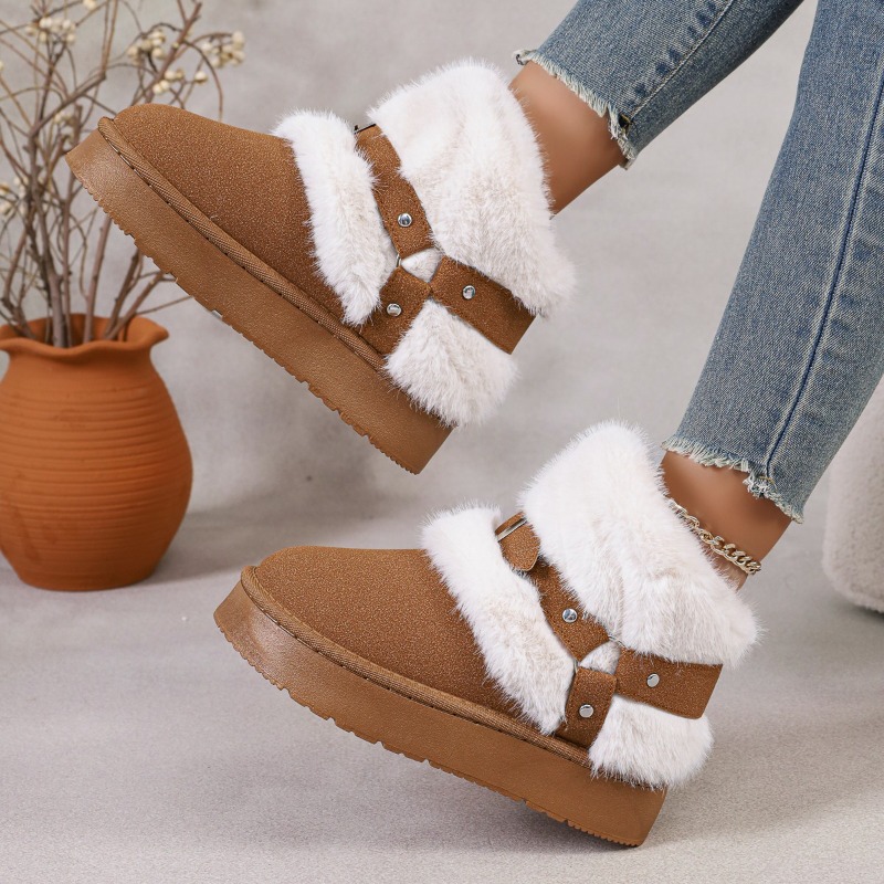 Plush Snow Boots Women's 2026  - Women'S Shoes Size 12 评论和价格