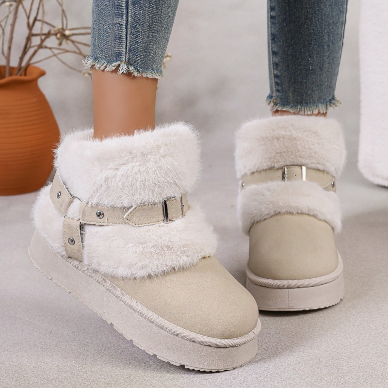 Plush Snow Boots Women's 2026  - Women'S Shoes Size 12 评论和价格