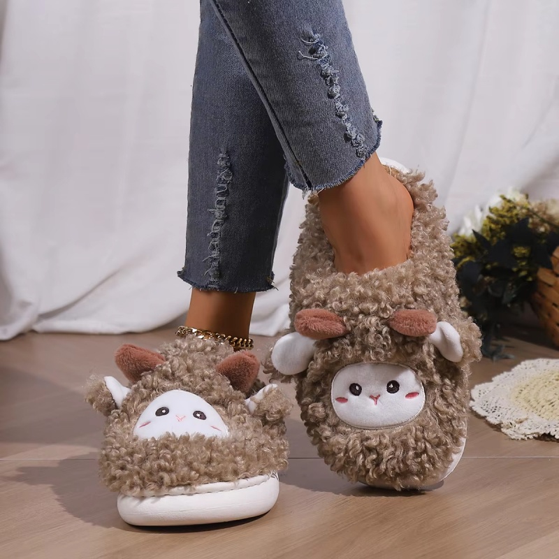 Winter Lovely Little Sheep Sli - Women'S Shoes To Men'S Size 评论和价格